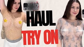 Transparent Try on Haul - No Bra Trend with Soul 57