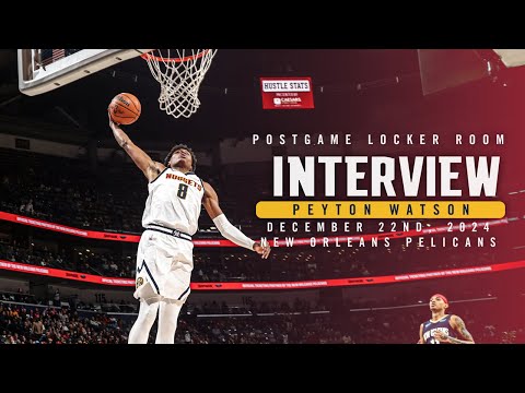 Peyton Watson Full Postgame Locker Room Interview vs. Pelicans 🎙 | 12/22/24