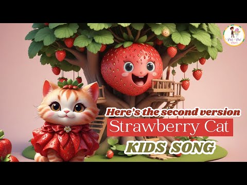 Strawberry Cat's New Song is Here! 🎶 Catch the Cat Fun on Polo Pal Rhymes!