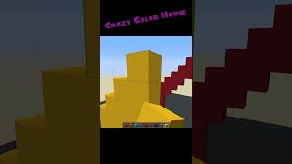 Minecraft Crazy Color House #shorttutorial #shorts #minecraft #minecraftshorts #minecraftbuilding