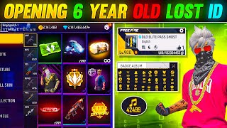 OPENING 6 YEARS OLD LOST ID IN 2024 😱 || मगर ये भूतिया निकला - FREE FIRE 🔥