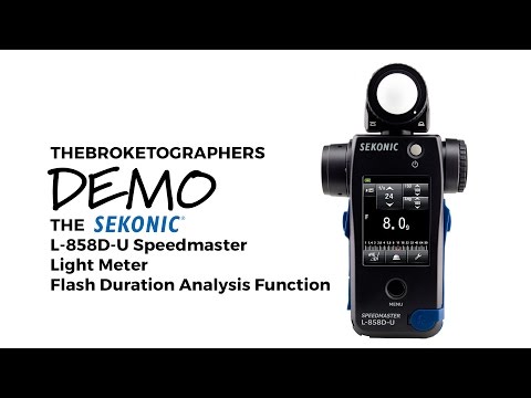 Sekonic L858D-U Flash Duration Analysis Demo // The Broketographers