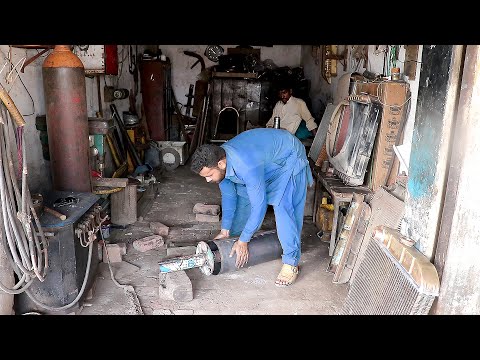 Making a useful truck silencer out of scrap metal sheets