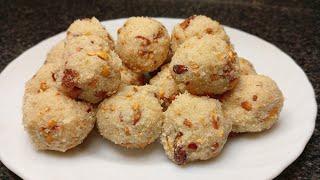 Suji ke laddu recipe | Rava laddu | Sooji k laddu | یہ ہے پرفیکٹ سوجی کے لڈو بنانے کا آسان طریقہ