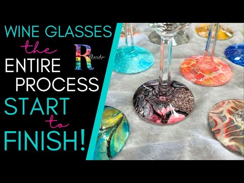 🍷Step by Step | THE Entire Process of Wine Glass ART | #trirrrtistry #fluidart #acrylicpouring #art