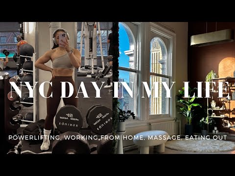 NYC Day In My Life | Training for my First Powerlifting Competition 🏋️‍♀️ | WFH 💻