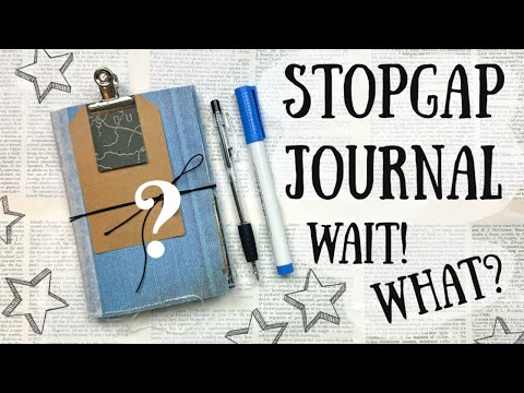 Stopgap Journal! What is it? and where on earth am I going? 12" x 12" journal cover