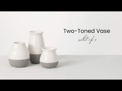 Two-Toned Vase Set