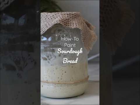 How-To Paint Sourdough Bread 🥖 #shorts