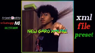 new garo XML file 📂preset alight motion ☑️ check the description box 🎁🥀🥀/ @arjasheditzyoutube