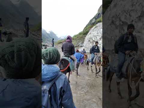 Way to Kedarnath #glacier #ice #himalayas