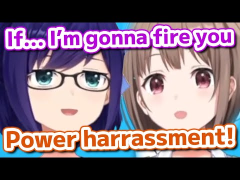 A-chan puts Nodoka-chan under Her Power Harassment【Hololive】