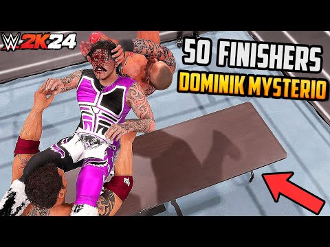 50 Tag Team Finishers to Dominik Mysterio in WWE 2K24! (WWE 2K25 Countdown)