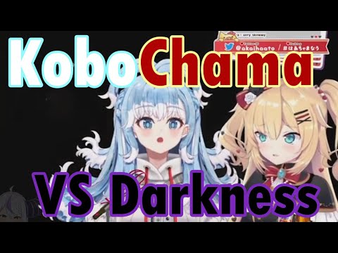 KoboChama being scared of darkness in Horror game [Hololive clip]