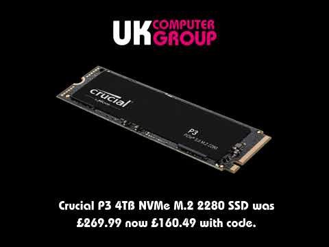 Crucial P3 4TB NVMe M 2 2280 SSD