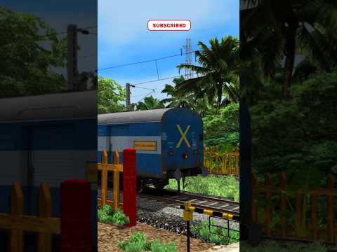 Train Simulator । High Speed Train Crossing in Railway Gate । Train Video #2 #shorts #trainsimulator