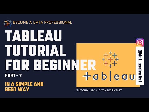 Tableau Tutorial part 2 Getting to know the interface .