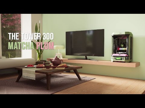 The Tower 300 Matcha Plum Micro Tower Chassis