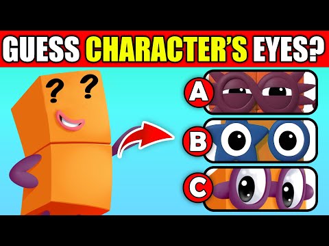 Guess The NUMBERBLOCKS Characters By Their Eyes? 👀🔢| Two, Five, Six, Eight, One, Four, Seven, Ten