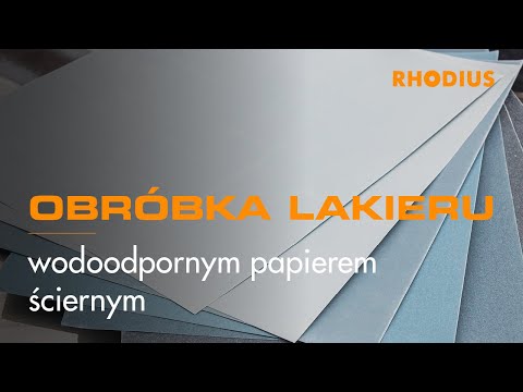 Obróbka lakieru wodoodpornym papierem ściernym