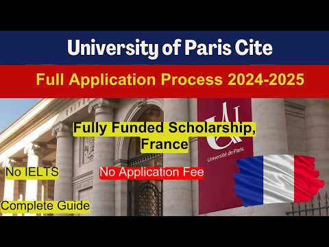 University of Paris Cite, France, Application process 2024, scholarship, MS, BS, Ph.D, No Fee