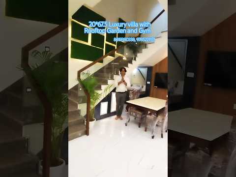 150 गज की धाँसू कोठी | 150 gaj luxury house design | Rooftop Garden and Gym #shorts #shortvideo