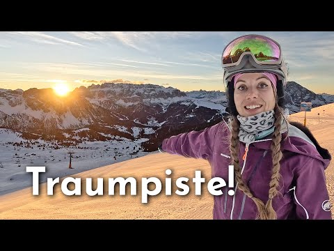 Längste Ski-Abfahrt in Südtirol: La Longia (10,5 km) in Gröden