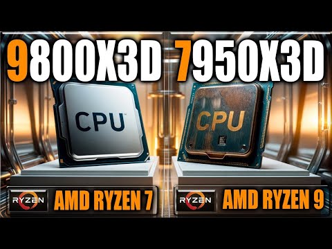 9800X3D vs 7950X3D Benchmarks - Gaming Benchmarks / Applications Tests