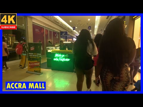 🇬🇭 ACCRA MALL NIGHT WALK- WELCOME TO GHANA -OPEN TO BUSINESS AND TOURIST