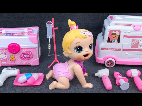 95 Minutes Cute Bunny Doctor Toys, Satisfying Unboxing Disney Ambulance ASMR | Tina Unboxing Toys