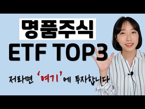 명품 주식에 투자하는 가장 쉬운 방법/ 명품주식 ETF TOP3