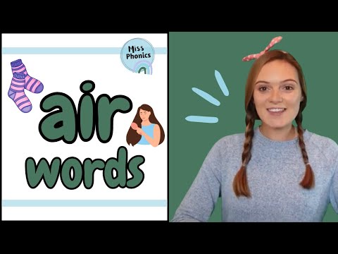 Learn to Blend 'air' Words with Miss Phonics | Phonics Blending Practice for Kids | British Teacher