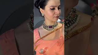 Gorgeous Navratan Choker with earrings #youtubeshorts #shorts