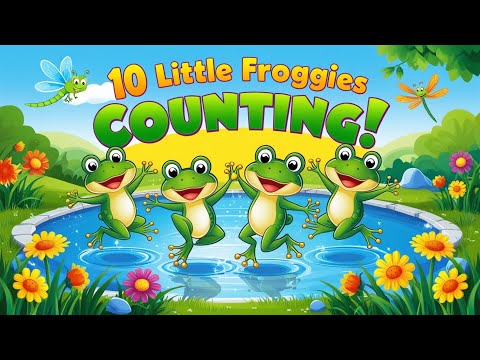 10 Little Froggies 🐸 | Educational Counting for Kids & Toddlers!