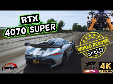 KOENIGSEGG JESKO ft RTX 4070 SUPER OVERCLOCK || WORLD RECORD || FORZA HORIZON 5