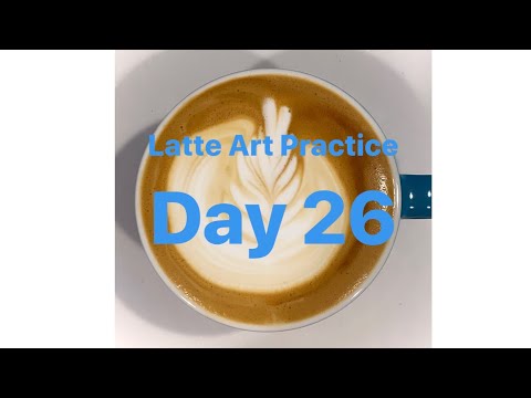 Latte Art Practice Day 26/ ラテアート練習記録 26日目/ 라떼 아트 연습 26 일차/ 第二十六天拿铁艺术练习