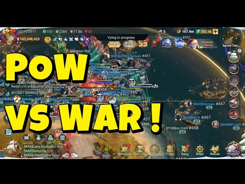 sea of conquest : POW vs WAR PORT 5 wars !