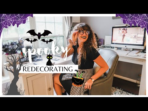 redecorate my office with me 🕸️🦇 for halloween