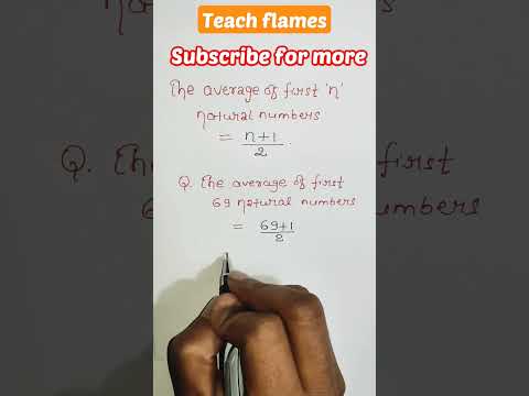 Average of first n natural numbers