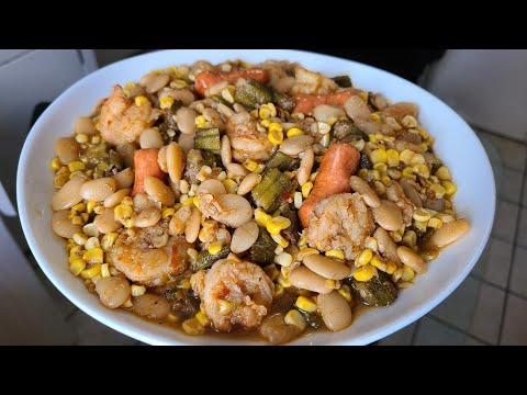 How to make Shrimp and Sausage Succotash