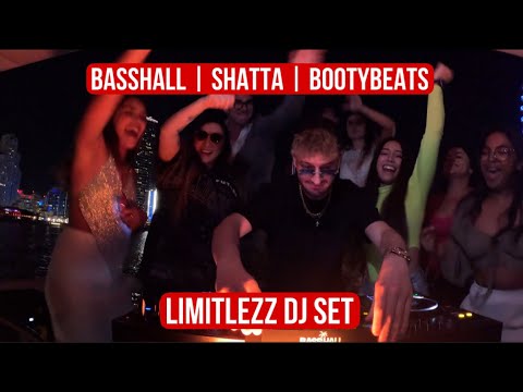 LIMITLEZZ Yacht DJ Set in DUBAI 2024 | BASSHALL | SHATTA | BOOTYBEATS