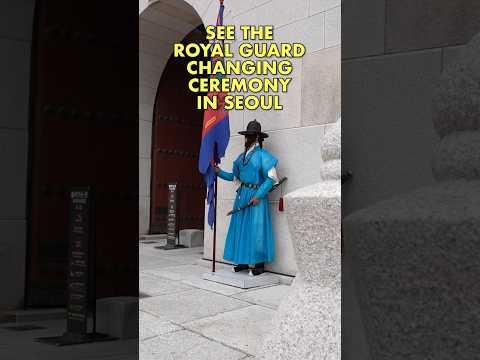 See the Royal Guard Changing Ceremony at Gyeongbokgung Palace in Seoul, South Korea