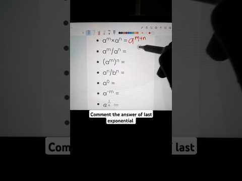 you should know these formulas: Rules Of Exponent 🔢 #lawsofexponent #mathshorts