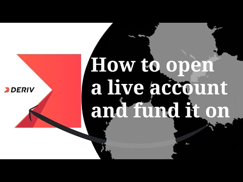 How to open live account and fund it on deriv