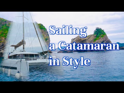 Sailing a Catamaran in Style  カタマランで浮島へ✨