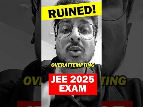 3 HABITS to Ruin JEE 2025 ⚠️#eduniti #IITJEE #viralshorts