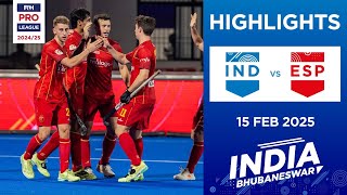 FIH Hockey Pro League 2024-25 Highlights: India vs Spain (M) | Match 1