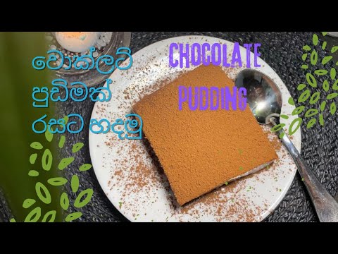 වොක්ලට් පුඩිමක් හදමුමාර රසයි#chocolatepudding#youtube