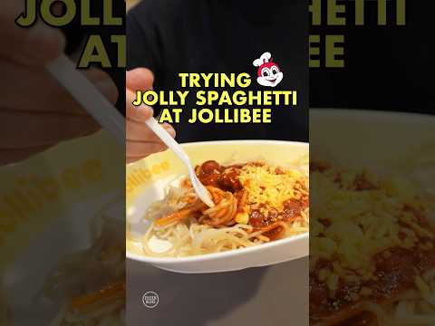 Trying Jolly Spaghetti at Jollibee 🍝