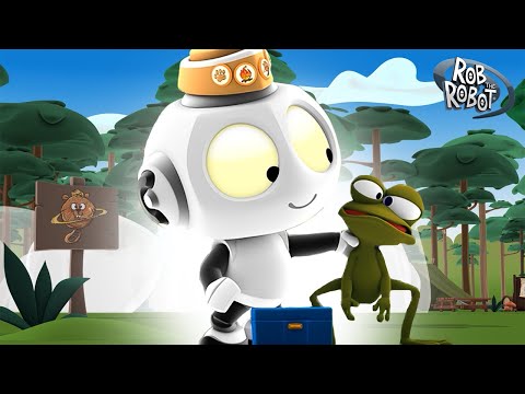 Finding Frogs | Rob The Robot | Preschool Learning